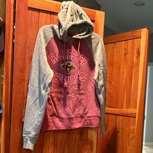 Rochester Red Wings Gray and Red Men's Hoodie